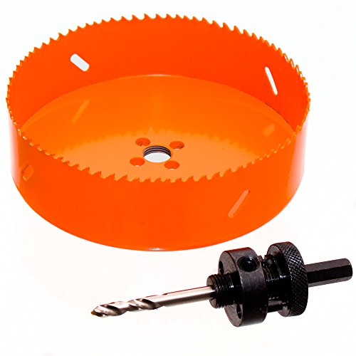 Ø 180 mm HSS BiM Lochsäge Bohrkrone mit Zentrierbohrer für Metall Holz Inox