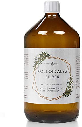Kolloidales Silber - Silberwasser (50ppm) von Nordic Pure (1000ml | 50 PPM)