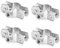PRIOstahl® Rohrschellen aus Edelstahl V2A f. Stockschrauben - Rohrhalter Rohrbefestigung Rohr (1/2 Zoll, 20-27mm, 4 Stück)