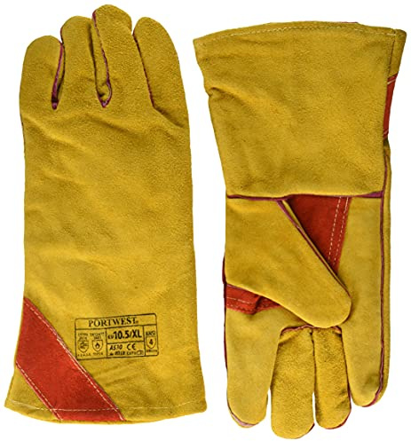 Portwest A530 Reinforced Welding Gauntlet Brown, X-Large
