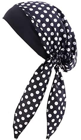YONKOUNY Damen Kopftuch Chemo Sommer bedruckte Schal Turban Kopftücher Headwear Bandana Beanie Mütze für Krebs, Chemo, Haarausfall (#3)