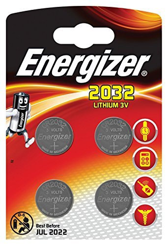 Energizer 2032 Lithium Coin Battery, 4 Pack