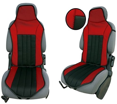 akhan CSC103 - Sitzauflage Sitzpolster Schwarz, Rot