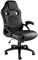 TecTake® Silla Gamer Ergonómica, Ajuste de Altura, Silla de Escritorio de Oficina, Silla de Estudio con Acolchado Cómodo, Silla con Reposabrazos y Ruedas, Sillas Gaming para Ordenador - Negro/Negro