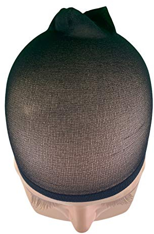 LUTTMANN 2 er Pack Perücken Wig Cap Nylon Netz Caps Lace Unterziehhaube für Perückenträger - in verschiedenen Ausführungen (Nylon - Schwarz)
