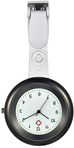 Avaner Krankenschwesteruhr Analog Quarzwerk Schwesternuhr Pflegeruhr mit Pin/Clip Ansteckuhr FOB Taschenuhr für Medical Damen Herren