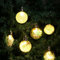Encham 12 Stück Weihnachtskugeln beleuchtet Christbaumskugeln LED klar Transparent Kugeln Baumkugeln Weihnachtsanhänger Christbaumschmuck Weihnachten Ornamente Weihnachtsdeko