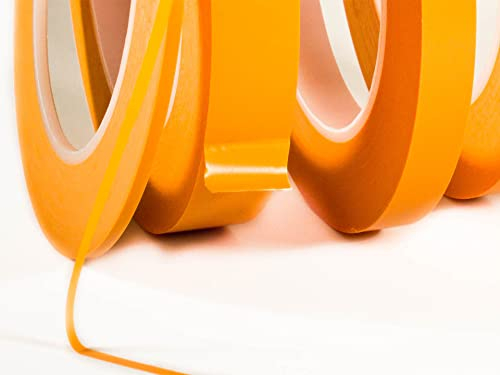 100 mm x 55 m Orange Fineline Konturenband Zierlinienband Finelineband hochwertiges Klebeband lackieren Airbrush Masking Tape Fineline Tape Orange oder Grün (100mm x 55m, orange)