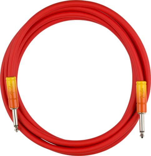 Fender® OMBRÉ Instrument Cable 3 m Straight Jack Tequila Sunrise