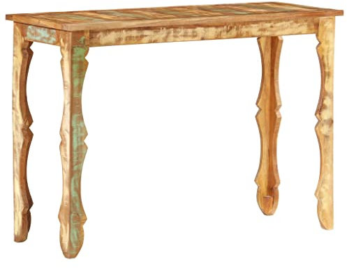 INLIFE Table console 110 × 40 × 76 cm en bois massif recyclé
