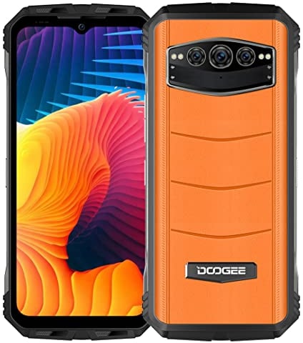 DOOGEE 5G Outdoor Smartphone ohne Vertrag V30, eSIM, Dimensity 900 Octa Core 8GB+256GB, 6.58'' 120Hz FHD+, 108MP Triple AI Kamera(20MP Nachtsicht), 10800mAh Akku, Android 12 IP68 Handy, NFC Orange