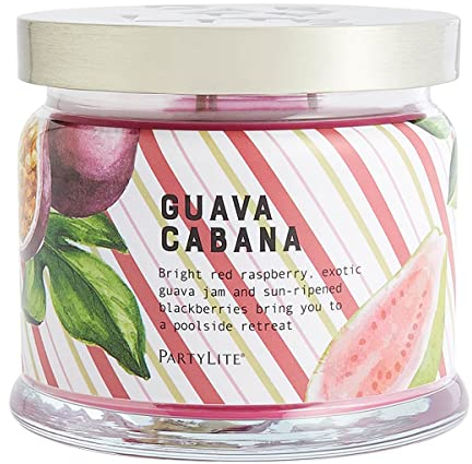 Guava Cabana Partylite Kerzenglas mit 3 Dochten