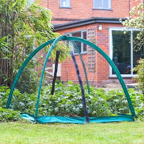 Garden Mile 2m Pop-Up Grow Cage – Large Protective Cloche with Insect Mesh for Raised Beds & Allotments – Garden Netting Tunnel for Vegetable & Crop Protection