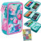 Federtasche 3-fache Federmappe Colorino Dreams Schmetterling Federmäppchen 46-teilig gefüllte Schüleretui Stifte und Pinsel inkl. Aufgabenheft Federbox Etui Stiftetasche Schlamper-Etui Schul-Etui