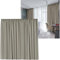Cleanlevel EST 2016 Vorhänge Vorhang Gardinen mit Kräuselband verdunklungsvorhänge Verdunkelungsvorhang Übergröße Thermovorhang Blickdicht 300cm (B) x 245 (L) (Hellbraun Kräuselband)
