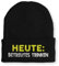 tshirtladen Beanie Mütze Heute: Betreutes trinken Statement Wintermütze, Farbe: Black