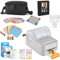 HP Sprocket Panorama Imprimante Photo et étiquettes Couleur Portable instantanée (Gris) Coffret Cadeau avec étui, Rouleau Zink, Album Photo, marqueurs, Autocollants et Cadres