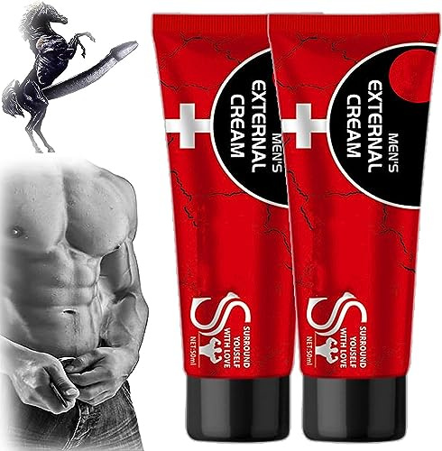 Crema da massaggio per forza energetica da uomo, Crema esterna da uomo, Men's Energy Strength Massage Cream, nuova crema per la crescita del pene Ingrandisci il tuo pene fino a 12 pollici XXXL (2pcs)