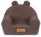 Flumi Personalisierte Kindersessel – Babysessel - Kindersitz fur Kinderzimmer Spielzimmer – Sessel mit Gravur Kindername (Lammfell schokobraunes)