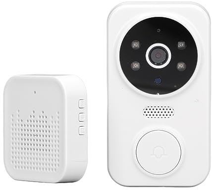 Smart Doorbell Camera Wireless with High Fidelity Microphone, Wide Angle Lens, HD Camera, Infrared Night, Remote Video Call, 1080P HD Video, and Cell Phone APP Control