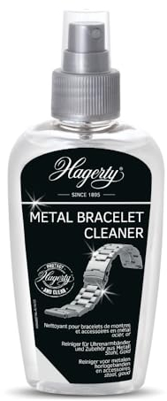 Hagerty Metal Bracelet Cleaner | Limpiador para acero inoxidable,oro,etc.| Suave producto de limpieza de complementos como correas de relojes de metal y pulseras | Limpieza y cuidado rápido y duradero