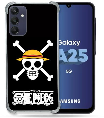 Cokitec Verstärkte Schutzhülle für Samsung Galaxy A25 5G Manga One Piece Totenkopf