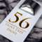 K Smart Sign | Bellissima LED F32 | Contemporary House Signs Plaques Door Numbers 1-9999 Street Name SOLAR LIGHT LED For Wall Personalised Laser Cut Mirror! (Matt White & Gold Mirror)