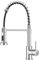 Warmiehomy Kitchen Tap Spring Kitchen Sink Tap with Pull Out Spray,360° Swivel High Arc Single Handle 1 Hole Stainless Steel Kitchen Sink Mixer Tap,Chrome
