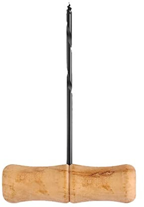 Herramienta de apertura de agujeros en forma de T, herramientas de perforación de agujero de carpintería, mango de madera, agujero manual, herramientas de grabado para carpintería