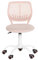 FurnitureR Set von 1 Schreibtisch Stuhl, einstellbare Höhe Task Stuhl, Drehstuhl mit kleinem Loch Rückenlehne Design für Schlafzimmer Arbeitszimmer, Morandi Pink
