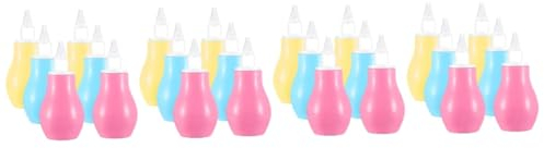 Abaodam 24pezzi Aspiratore Nasale Per Pulitore Nasale e Pratico Rosa Blu Giallo Per La Del