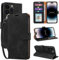 GOTOURED for iPhone 14 Pro Max Phone Case Wallet, RFID Blocking 4 Card Slots, Wrist Strap, Kickstand, Magnetic Closure, Shockproof Protective Soft Leather Flip Cover (Black)