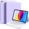 BFGTSJF Keyboard Case for iPad (A16) 11th Generation 11 Inch (2025), iPad 10th Generation 10.9 inch 2022, Detachable Wireless Bluetooth Keyboard Case Lightweight Slim with Pencil Holder, Purple