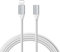 DingZan 6.6FT iOS Verlängerungskabel Lade-Sync-Video & Audio kompatibel mit iOS Geräten (Telefon/Pad/Pod), Stecker auf Buchse Dock Kabel Extender Connector Case Adapter Weiß