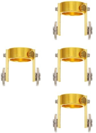 Gatuida 4 Stück Leitrad Plasmaschneider-Schablonen Plasmaschneider-Schneidanleitung Zubehör für Plasmaschneider Palama-Tisch Plasmaschneider Kreisschneider Rostfreier Stahl Golden