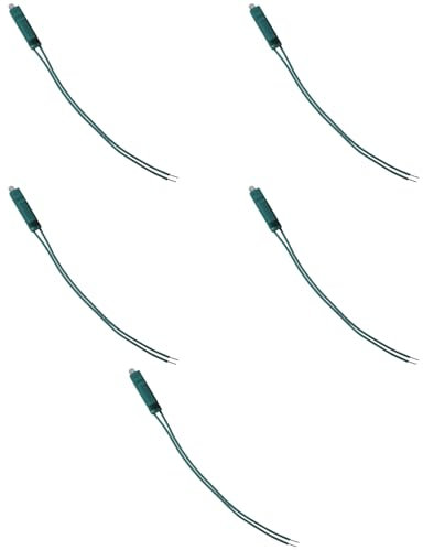 Lot de 5 lampes de courtoisie pour modules axiaux, verts, compatibles avec Bticino Living, éclairage lumineux pour interrupteurs et boutons, modules et fruits 100 % compatibles, matériaux de haute