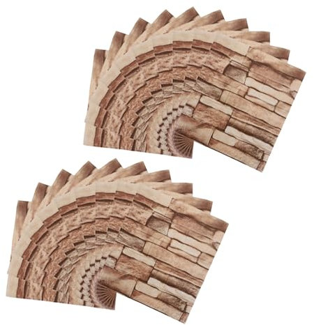 IWOWHERO 20pcs Three-Dimensional Wall Sticker Wallpaper Stickers Home Decorative Wall Sticker Wall Sticker for Home Self Adhesive Wall Trim Brick Sticky Paper Faux Foam Brick Foaming