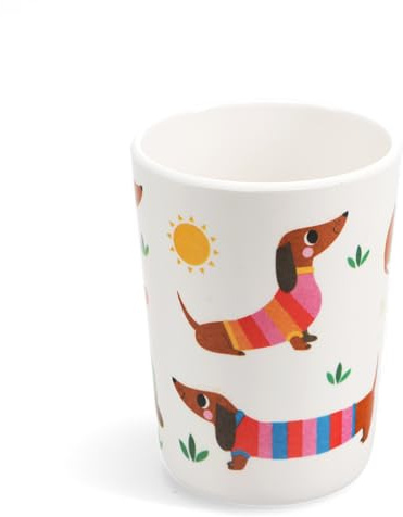 Rex London Children's Melamine Beaker - Sunny Sausage Dog