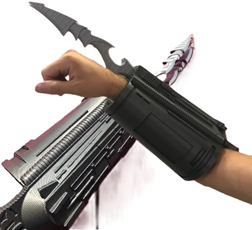 Predator Gauntlet ForeArm (3D Printed) Props Cosplay Replica LARP (Silver)