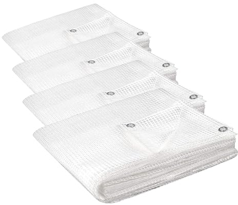 Kippen 6083BX - Bâche en Maille Transparente avec Grammage de 130 g/m². Taille 2 x 3 (6 m²) (Lot de 4)