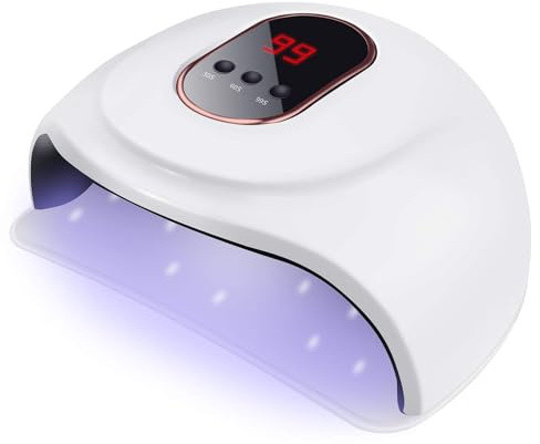 Aokyom Nageltrockner Lampe,30 LED/UV Lampe für Nägel, 30/60/99s Timer | UV lampe für shellac nägel,Digital Anzeigebildschirm,Geeignet für alle Gel Nagellack