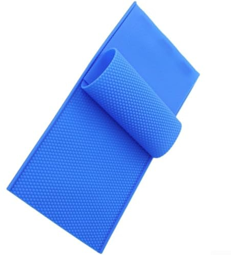 Silicone For Beekeeping Foundation Set of 2 Reusable Hive Base for DIY Beeswax Sheet Press Making Tools 43.5x22.5cm(Black)