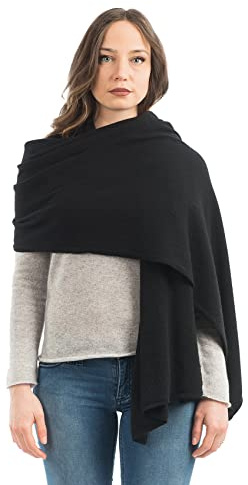 Dalle Piane Cashmere Damen Stola Kaschmir-Mix | Hochzeitsschal und Abendstola für Zeremonien und Reisen, 60x185 cm, vier Jahreszeiten, Geschenk für Sie, Made in Italy