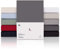 Blumtal® Premium Topper Spannbettlaken 140x200cm Jersey - Oeko-TEX zertifiziertes Bettlaken 140x200 Baumwolle 100% - Spannbettlaken Topper 140x200 - Spannbettlaken für Topper - Anthrazit