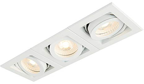 Saxby 78532 Xeno Matt White IP20 Indoor Triple Boxed Downlight GU10