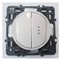 Va-et-vient + Va-et-vient témoin blanc complet avec support et enjoliveur, sans plaque de finition CELIANE LEGRAND 067704