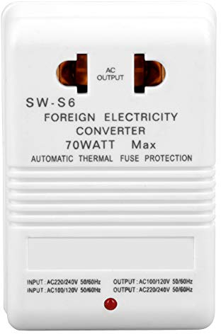 70 W 110 V / 120 V a 220 V / 240 V. Trasformatore convertitore di tensione step-up down (Spina standard CN)