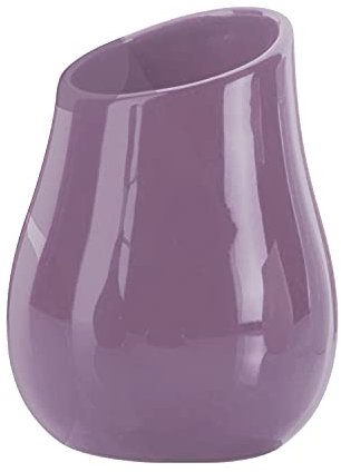 Gedy Adelaide Bagno, Misure e Peso: 13X9,8X9,8 CM & 0,27 kg, Portaspazzolini Realizzato in Ceramica, Finitura Lilla, Design R&S, 2 Anni di Garanzia, Unica