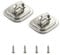 QWORK Laptop Cable Lock Anchor, 2 Pack Steel Desk Mount Anchor Accessory, Security Anchor Base Plate for Laptop Cable Locks, for Keyed or Combination Cable Locks