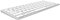 Rapoo E9600M kabellose Tastatur wireless Keyboard flaches Aluminium Design umweltfreundlicher wiederaufladbarer Akku DE-Layout QWERTZ PC & Mac - weiß